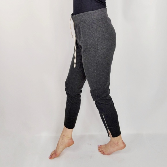 J.CREW ultraknit un-sweatpant grey zipper jogger - Picture 2 of 8